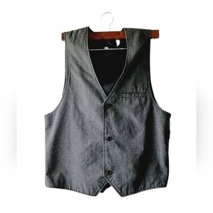 Y2k Ocean current gray and black color vest size M